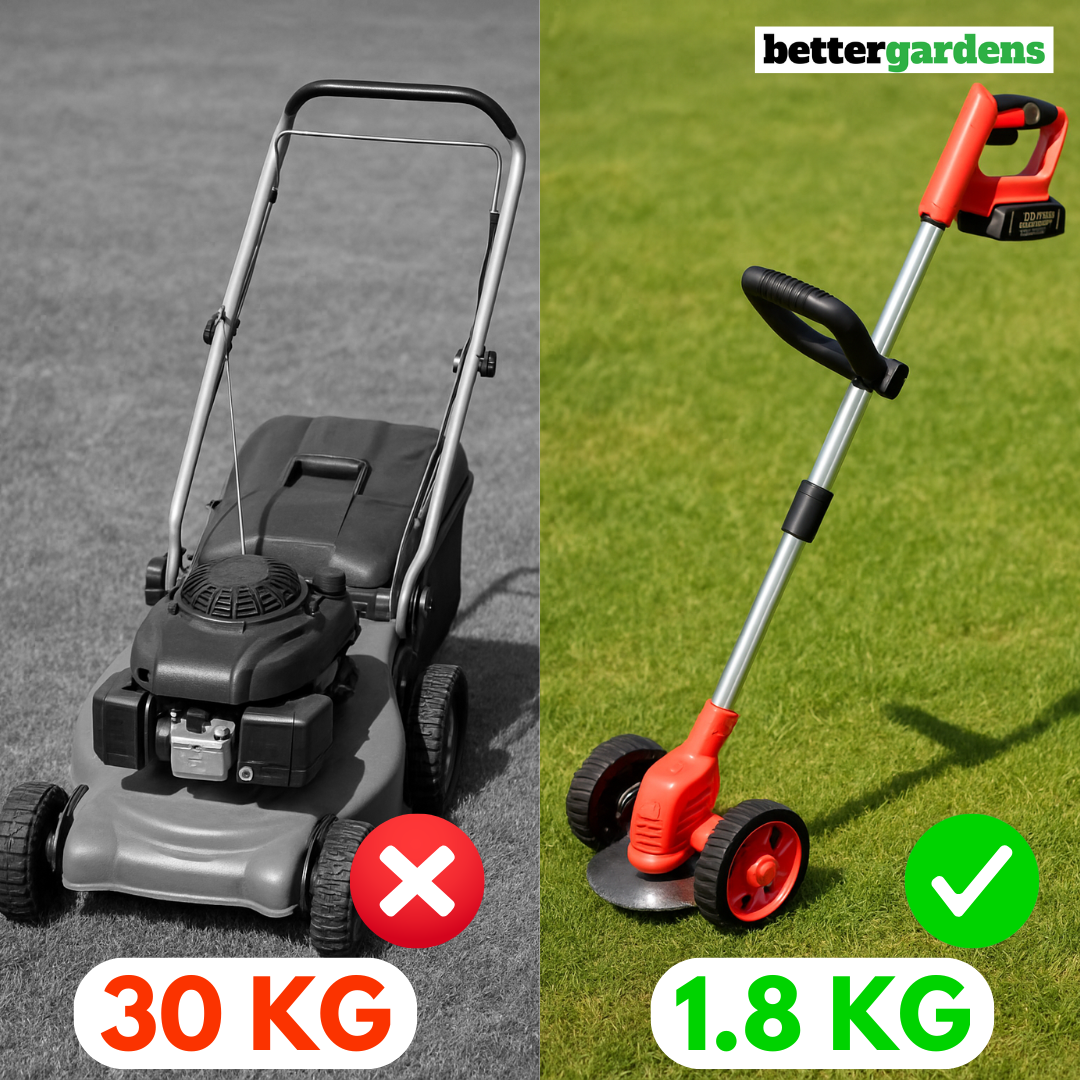 BetterGardens™ 3-in-1 Lawn Mower + 2 FREE Batteries & FULL Kit