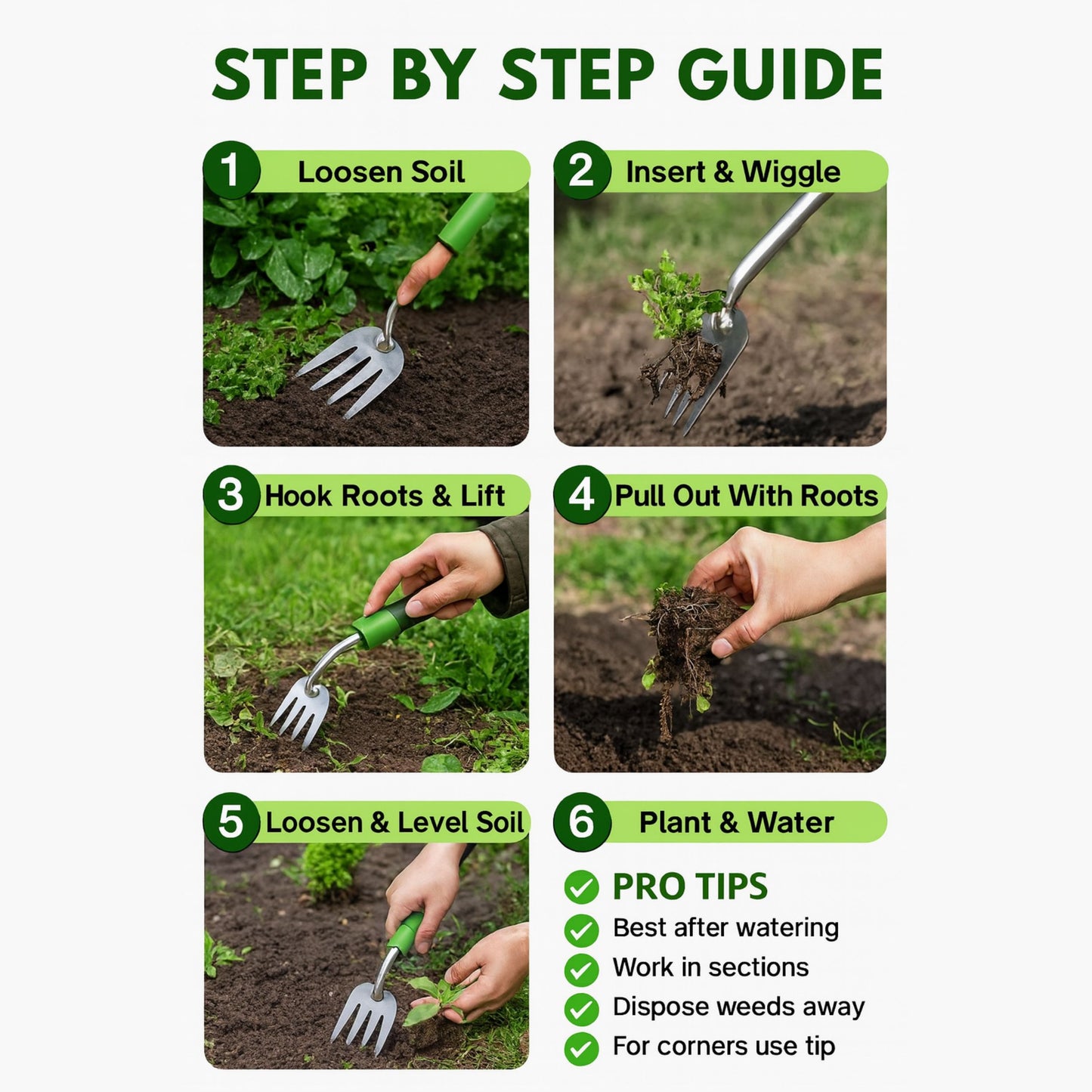 Better Gardens™ Weed Remover Rake
