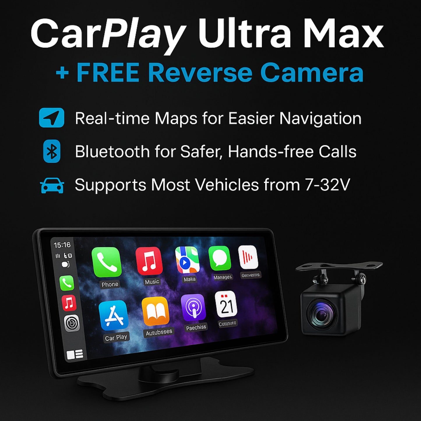 Better Gardens™ CarPlay Ultra Max - FREE Reverse Camera