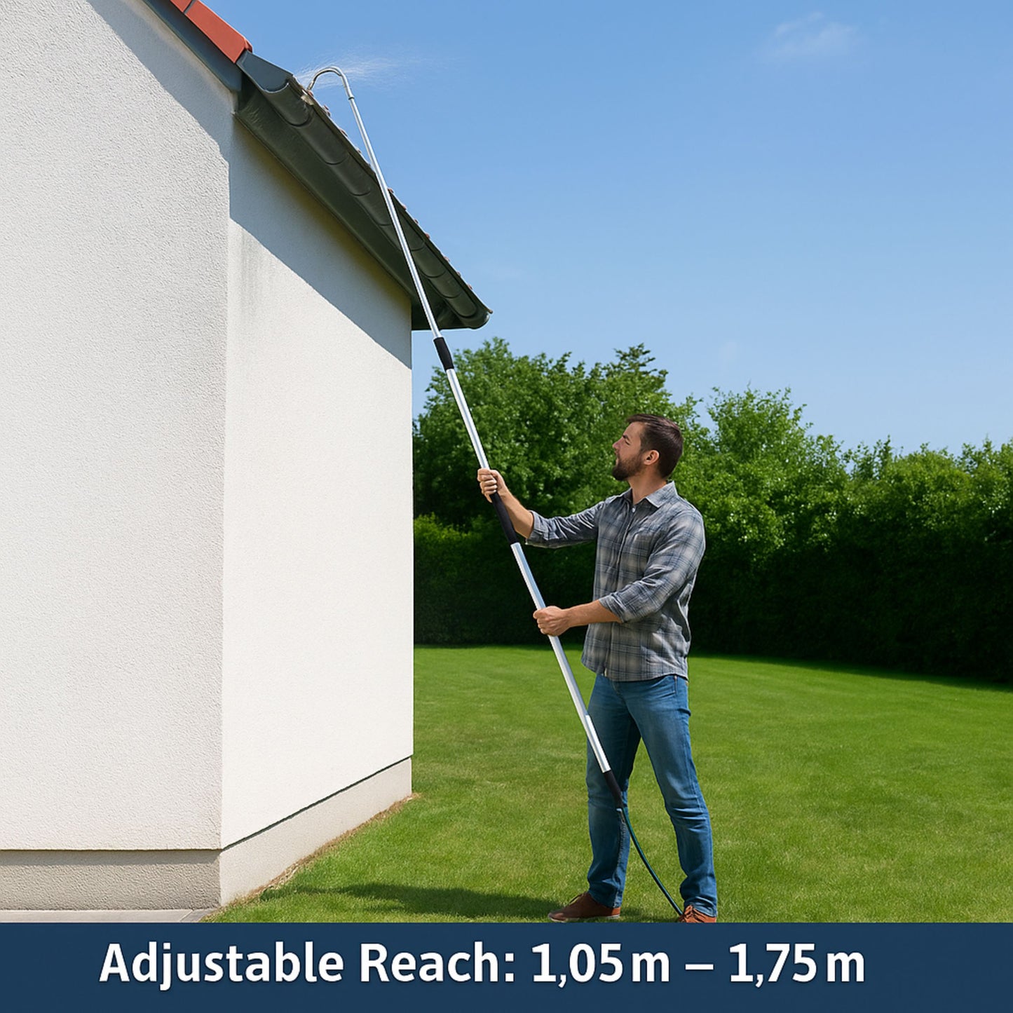 Better Gardens™ Telescopic Gutter Cleaner + FREE Brush