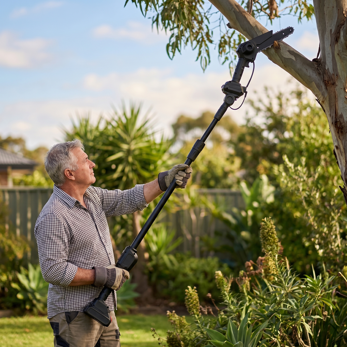 Better Gardens™ Extendable 2-in-1 Mini Chainsaw Kit + 2 FREE Batteries