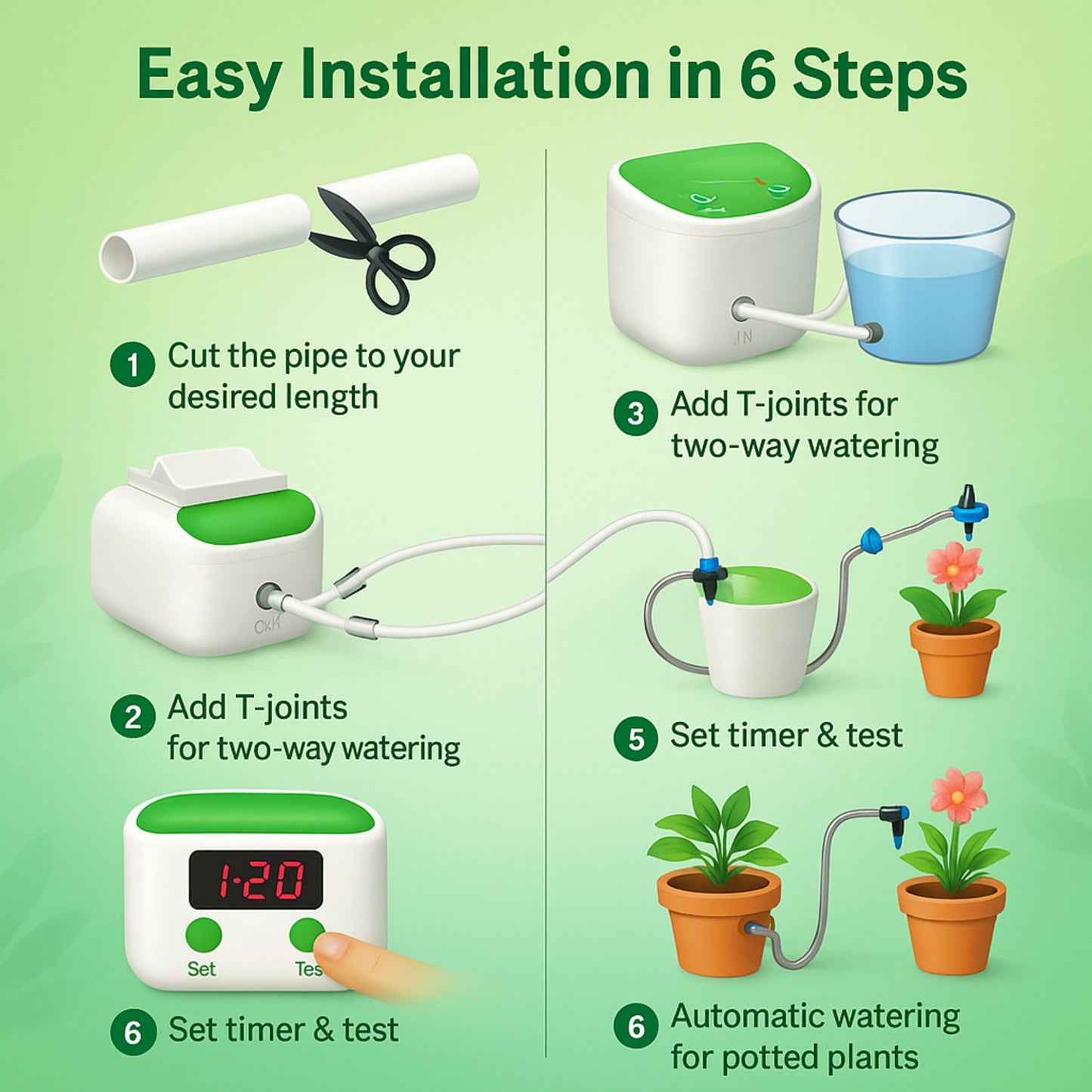 Better Gardens™ Automatic Plant Watering Kit