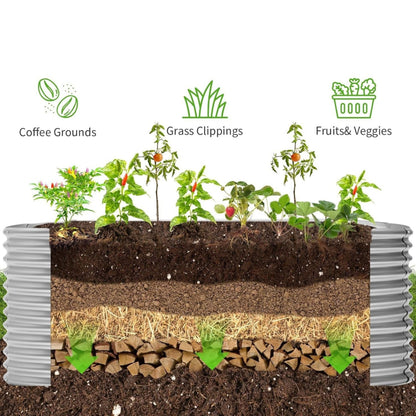 Better Gardens™ Galvanised Steel Raised Garden Bed