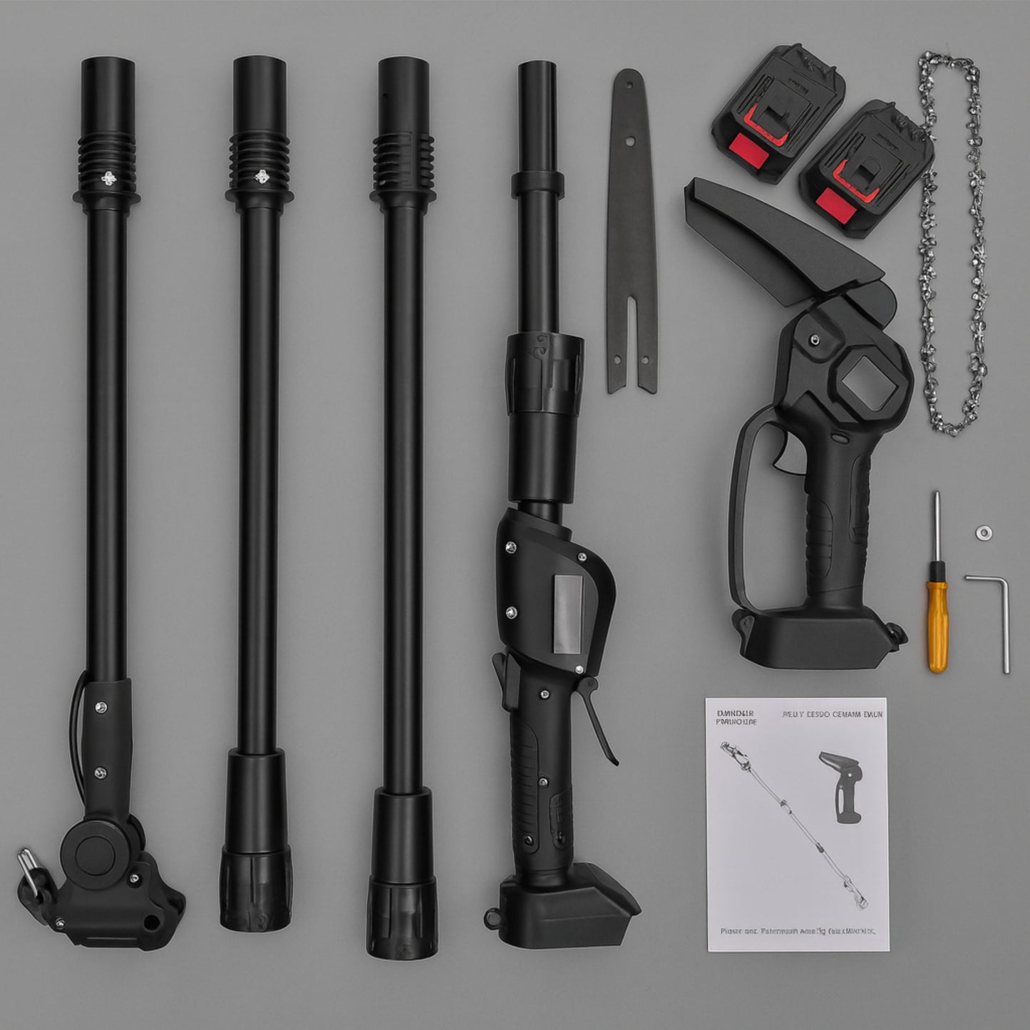 Better Gardens™ Extendable 2-in-1 Mini Chainsaw Kit + 2 FREE Batteries