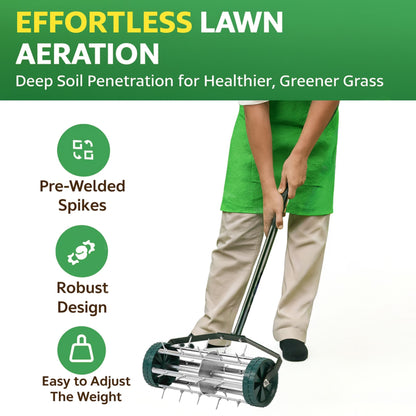 BetterGardens™ Rolling Lawn Aerator