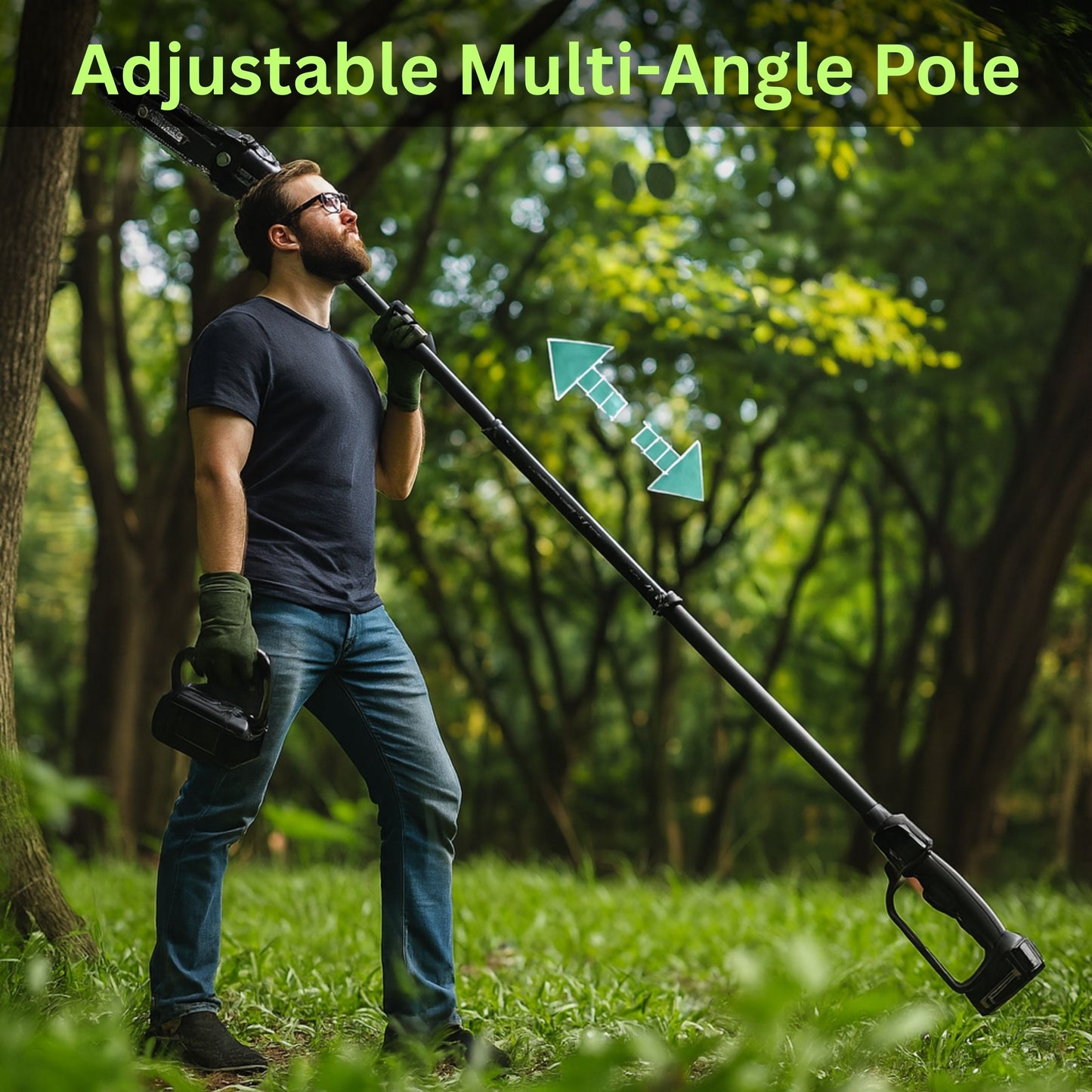 Better Gardens™ Extendable 2-in-1 Mini Chainsaw Kit + 2 FREE Batteries