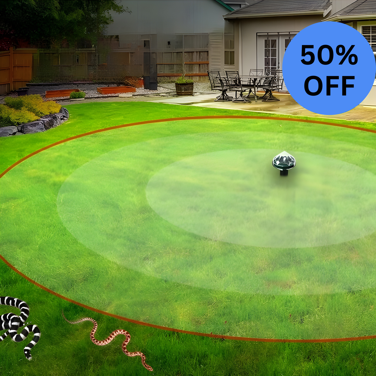 BetterGardens™ Solar Snake Repeller