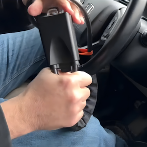 Step 1 - Loop cable around steering wheel