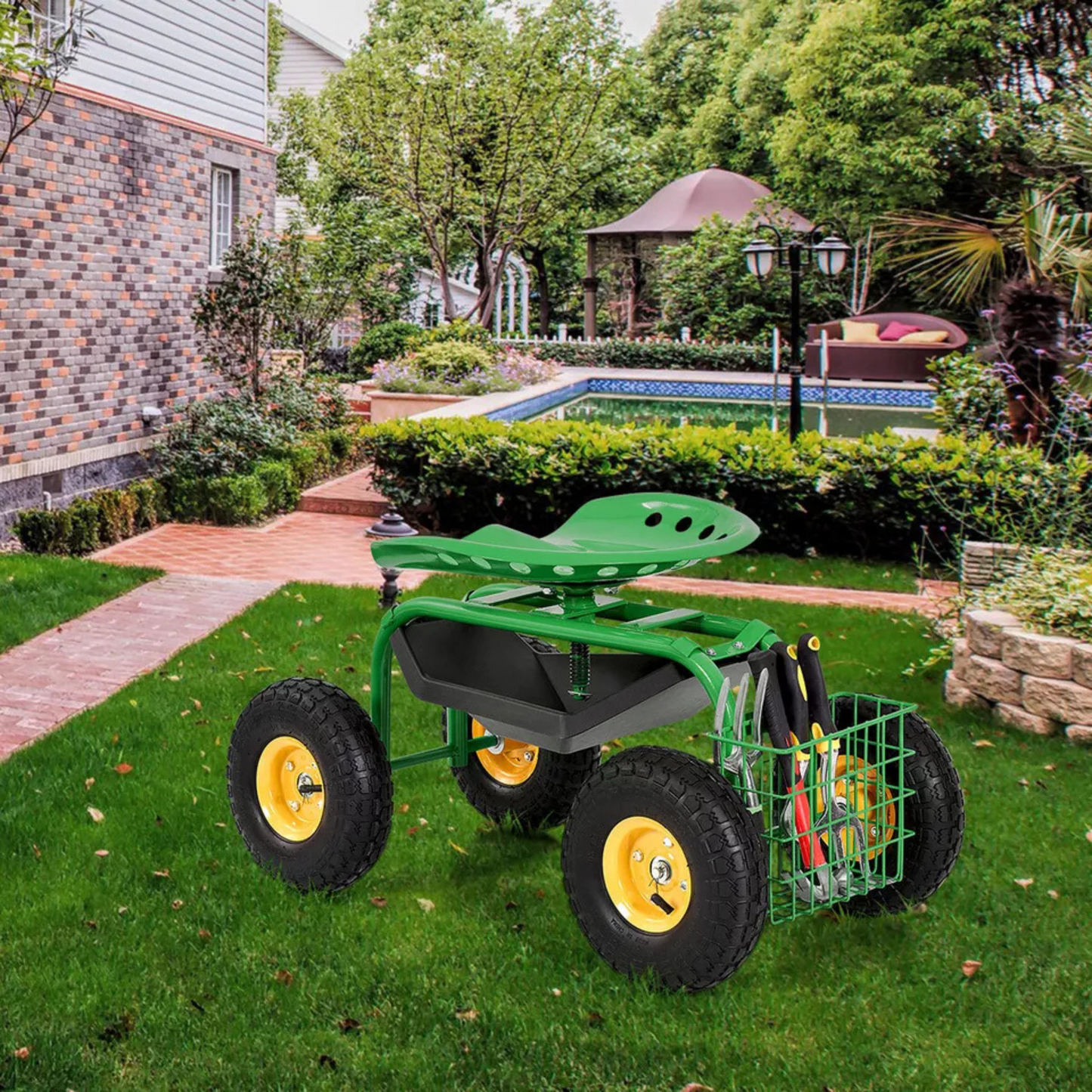 BetterGardens™ 360° Seated Garden Cart