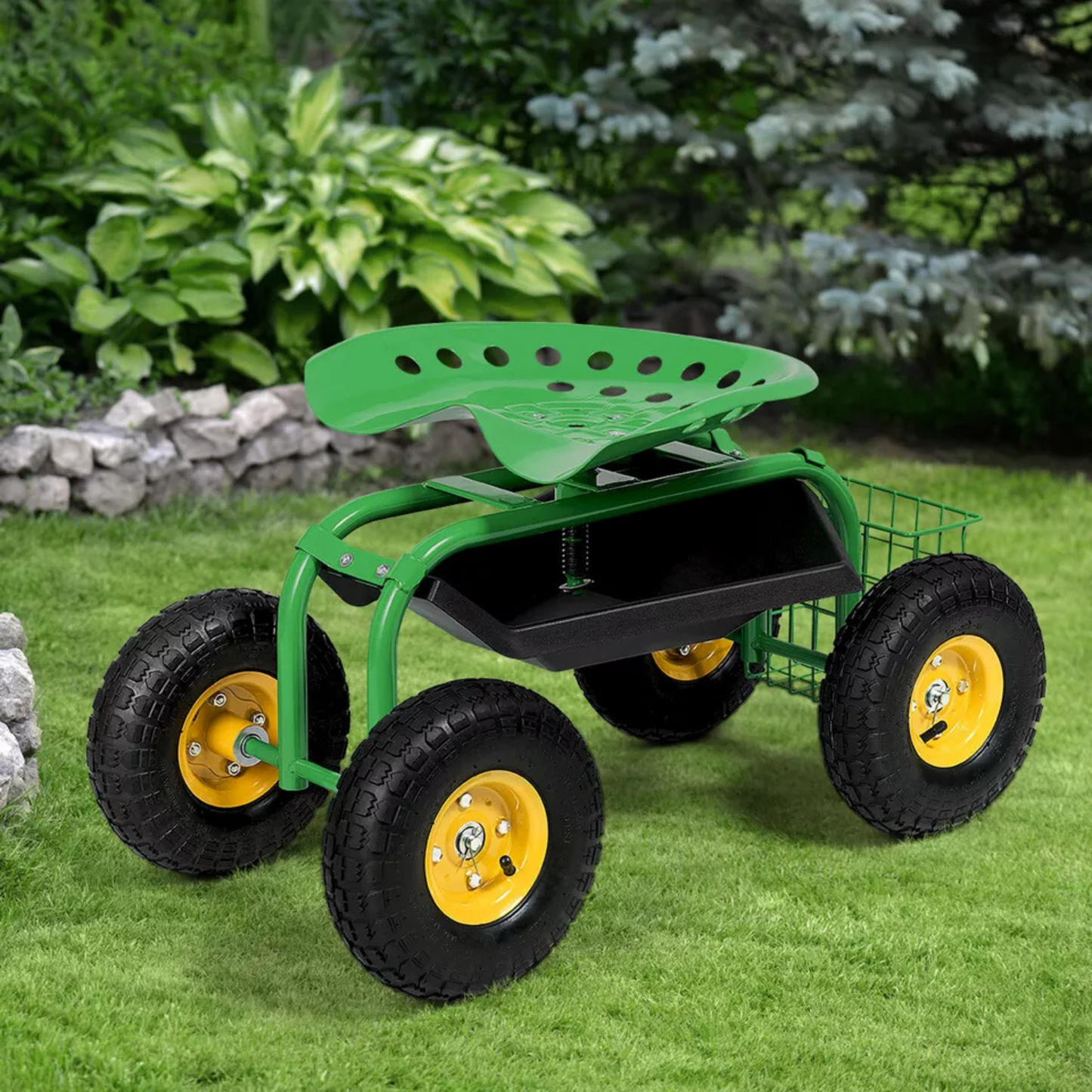 BetterGardens™ 360° Seated Garden Cart