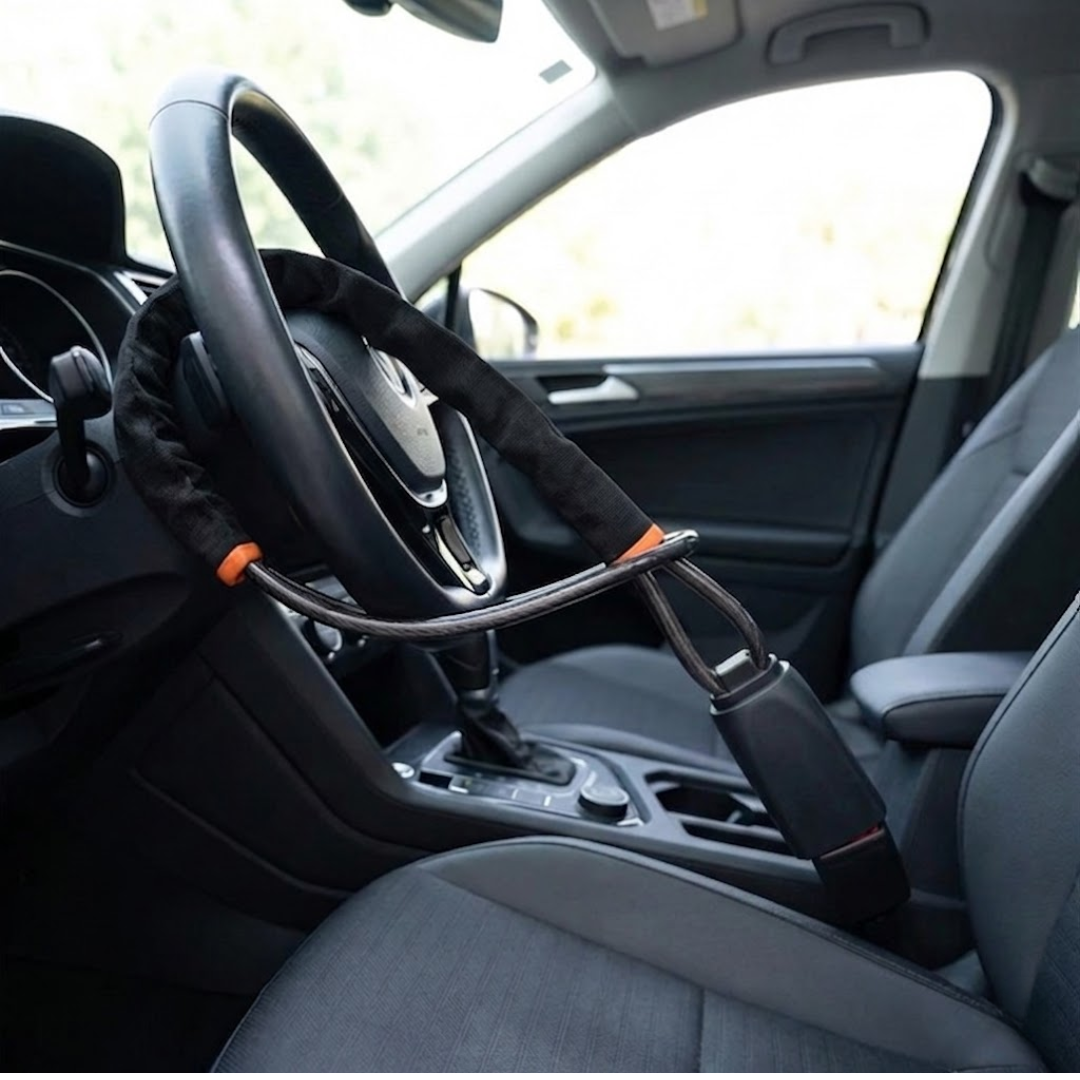 Better Gardens™ Steering Wheel Cable Lock