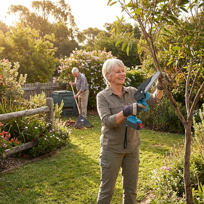 BetterGardens™ 6” Lightweight Mini Chainsaw Kit + 2 Free Batteries