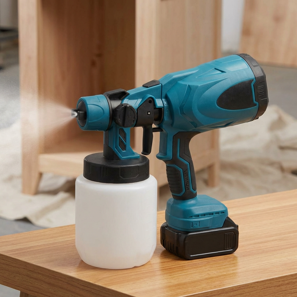 Electric Paint Sprayer Kit + 2 Free Batteries