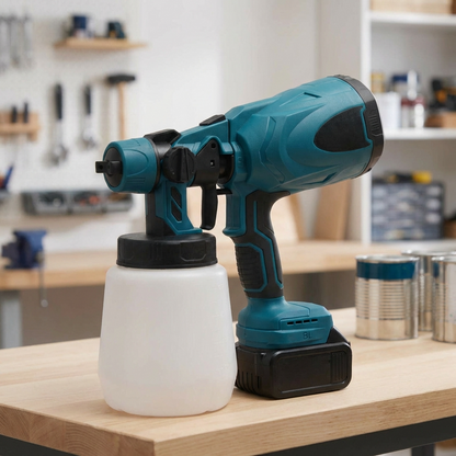 Electric Paint Sprayer Kit + 2 Free Batteries