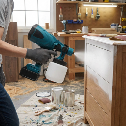Electric Paint Sprayer Kit + 2 Free Batteries