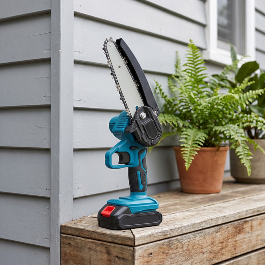 BetterGardens™ 6” Lightweight Mini Chainsaw Kit + 2 Free Batteries