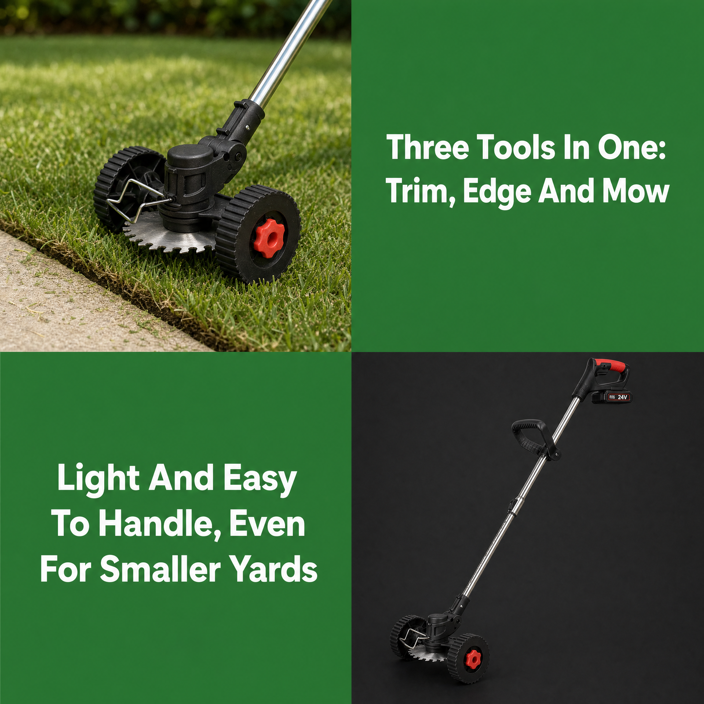 BetterGardens™ 3-in-1 Lawn Mower Kit